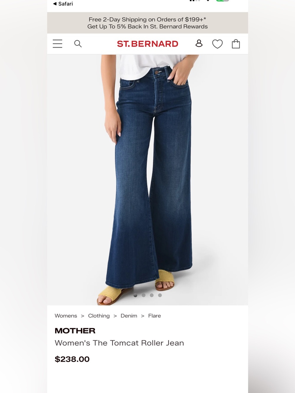MOTHER Denim Tomcat Roller Wide Flare Jeans